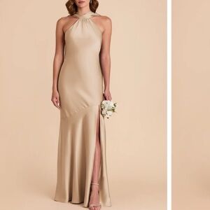 ONLY WORN ONCE / IN PERFECT CONDITION Satin Gold Dress from Birdy Grey